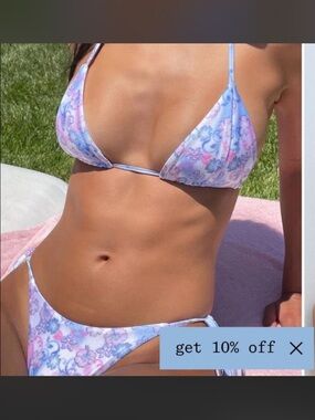 Frankie's Bikinis Phillipa and Ava Floral Shine Bikini City of Angels
